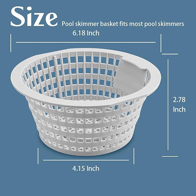 2-Pack Pool Skimmer Basket Replacement
