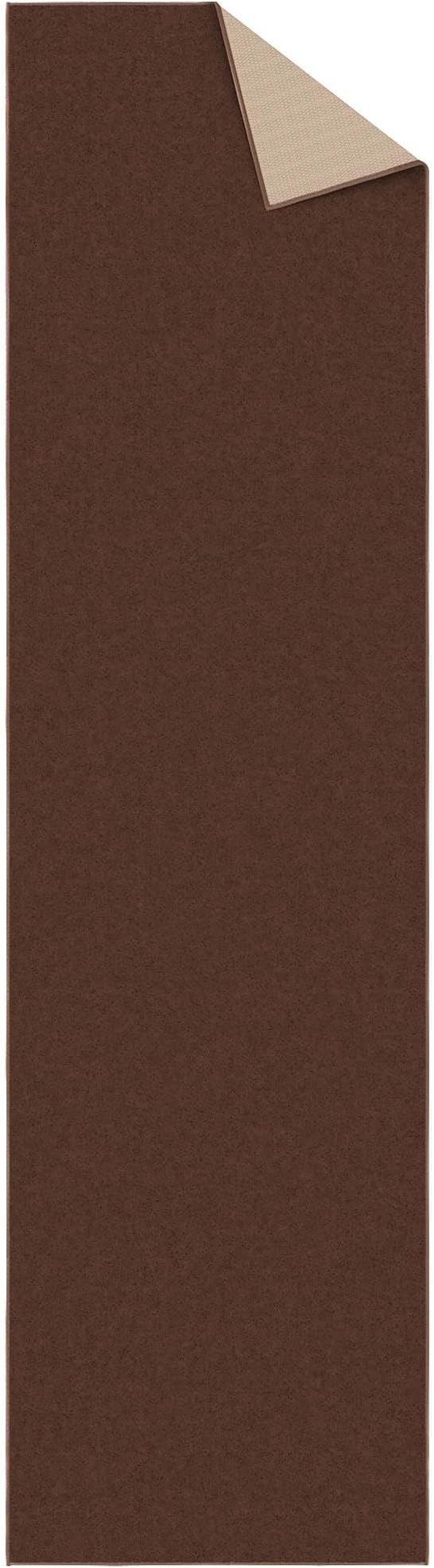 Ottomanson Hallway Runner Rug 2'7" x 9'10" Non Slip Solid Area Rugs Easy to