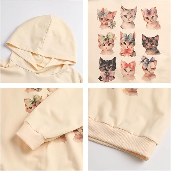 WELAKEN Sweatshirts for Girls Toddler & Kids II Little Girl's Pullover Tops Sweaters & Hoodies