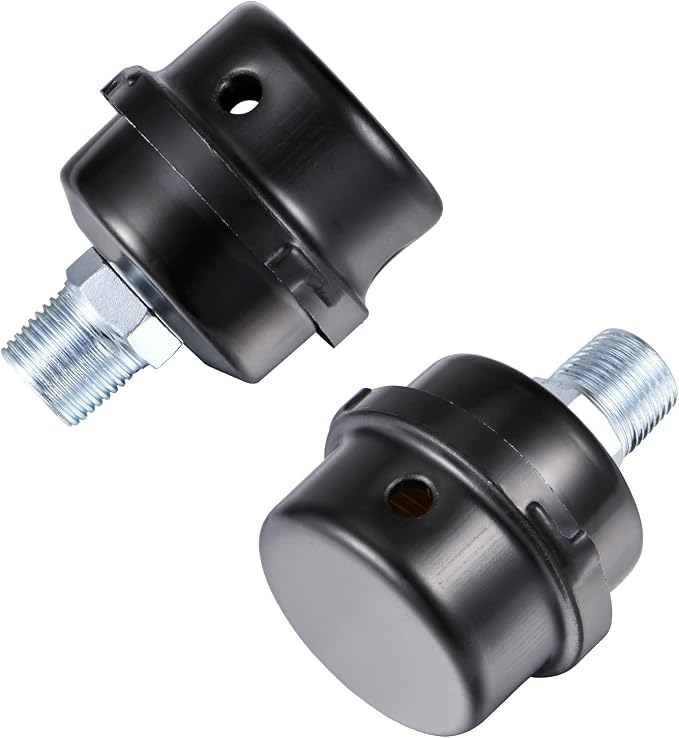 Pack of 2 1/2" Thread Male Thread Diameter 20mm Air Compressor Silencer Filter