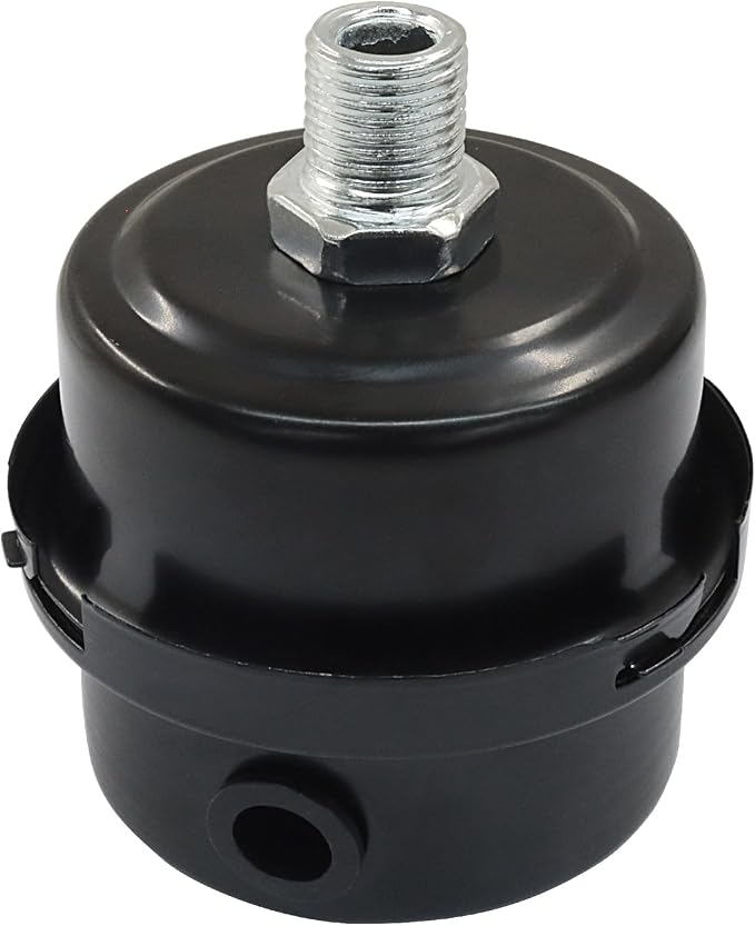 2 Pcs Air Compressor Silencer, 1/4" Thread Air Compressor Intake Filter 12.5mm