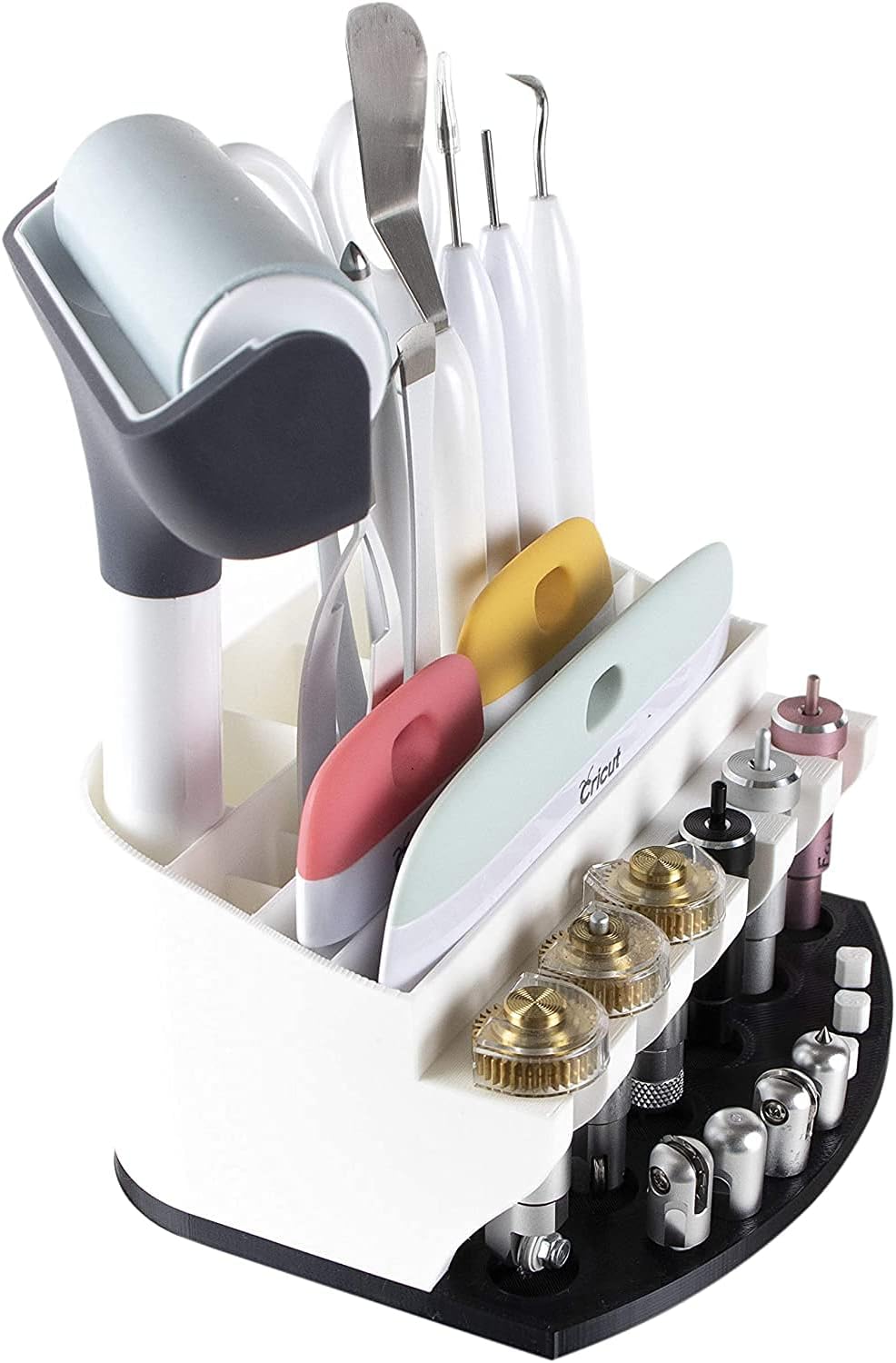 XCJD Organizer for Cricut Tools and Accessories Blade Holder Caddy,Storage for Cricut Maker Blades/QuickSwap Tip/Explore DeepCut Blade(Black), 148mm,125mm,79mm