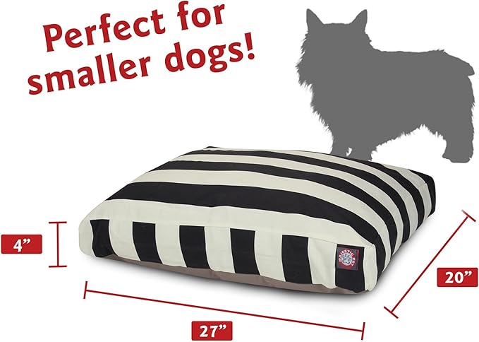 Majestic Pet Shredded Memory Foam Dog Bed Small with Removable Washable Cover – Rectangle Orthopedic Pet Bed–Durable Crate Bed for Senior Dogs - (27x20) S - Trellis - Gray