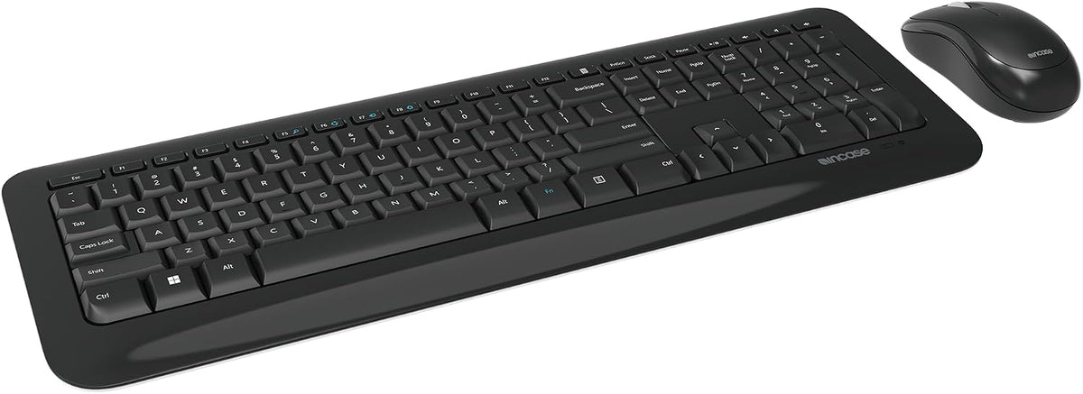 Incase Desktop 850 Keyboard & Mouse Combo – Designed by Microsoft –Wireless Connection, Precision Tracking, Wireless AES 128-Bit Encryption, Windows Shortcut Keys, Ambidextrous Design – Black