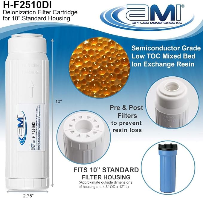 APPLIED MEMBRANES INC Deionization Water Filter Cartridge