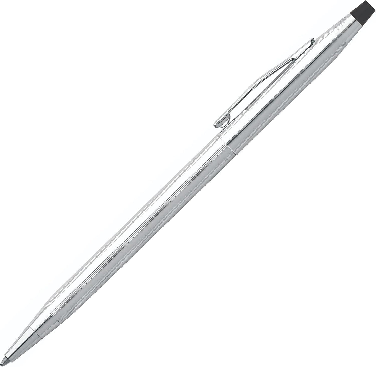Cross Classic Century Lustrous Chrome Ballpoint Pen, Black Ink
