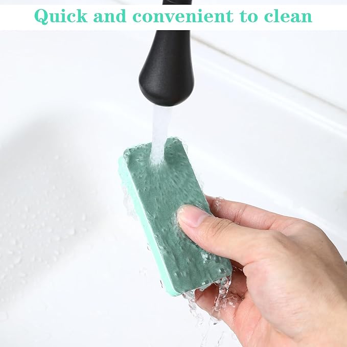 3Pack Aquarium Double Sided Sponge Brush, Aquarium Glass Cleaner Sponge, Algae Scrubber Pad for Glass Aquariums, Dual Sided Surface Buildew Remover, Aquariums Cleaning Tools (3.5"x1.54"x0.51")