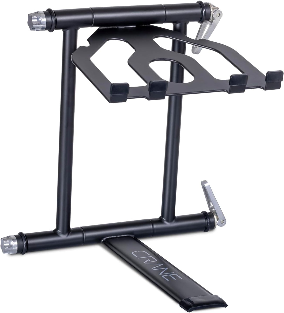 Plus DJ Stand for Laptops, Tablets and Controllers with Nylon Carry Bag, Graphite Grey