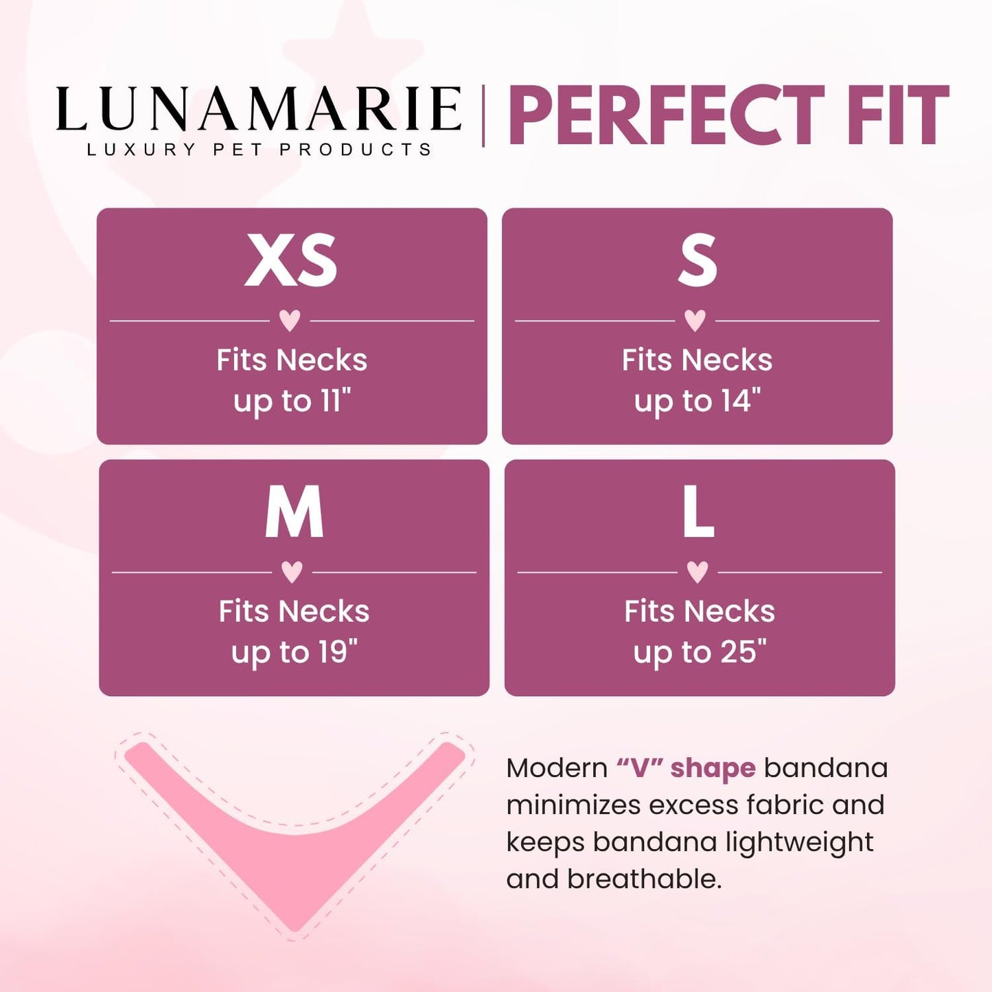 LunaMarie - Luxury Pet Birthday Bandanas -Premium & Silky Poly Fabric | 100% Handmade | Custom Shape Dual Layered (Violeta Rebel, Large)
