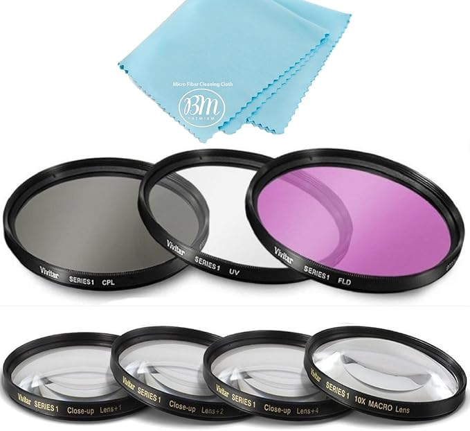 77mm 7PC Filter Set for Nikon COOLPIX P1000, P1100 Digital Camera