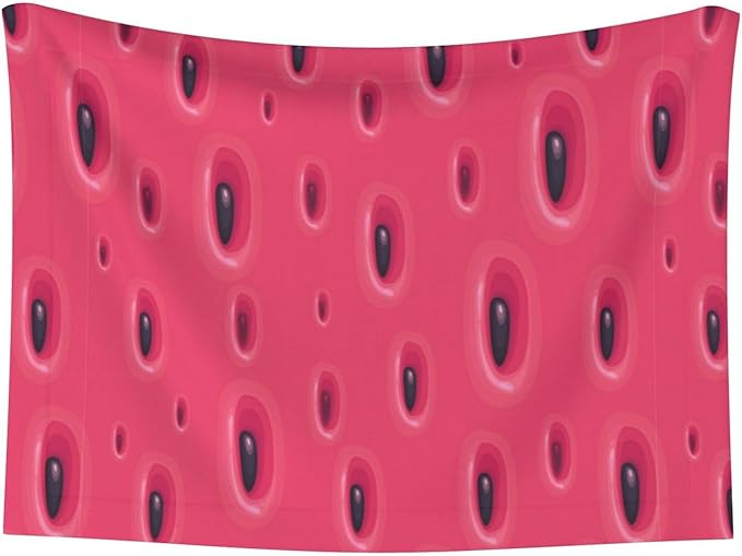 Double Sided Plush Pet Blanket with Cozy Dot Texture and Smooth Reverse, Pink Watermelon, Reversible Throw for Dogs Cats on Couches Beds Crates