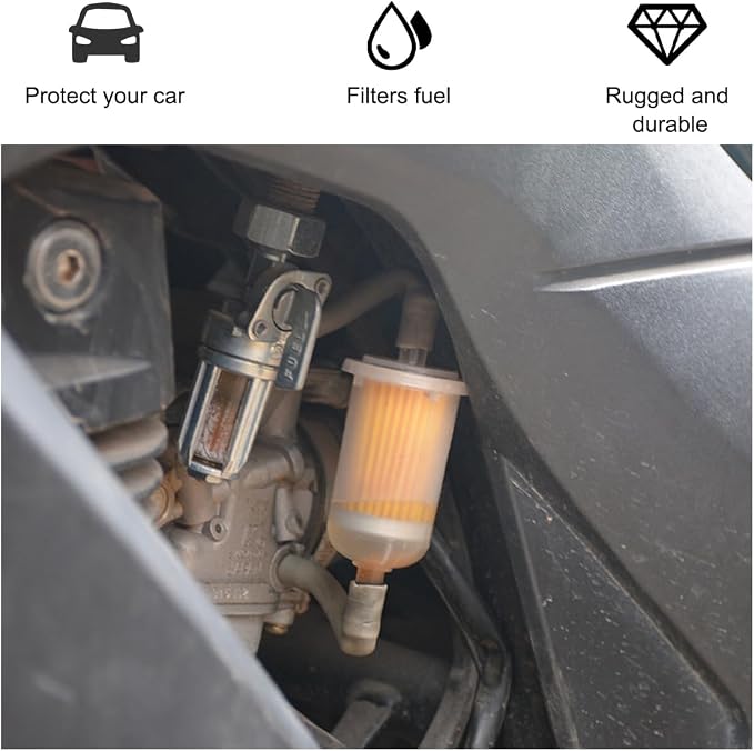 2 PCS Gas Inline Fuel Filters