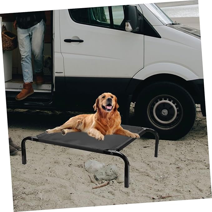 Elevated Dog Bed Cover Breathable Removable Cot Replacement for Outdoor Pet Furniture Durable and Easy to Clean Design for All Seasons