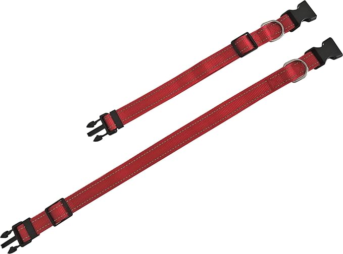 Adjustable Nylon Dog Collar, Reflective Collar 1 Inch 3/4 Inch 5/8 Inch Wide, for Large Medium Small Dogs