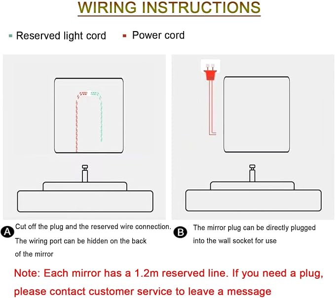 Bathroom Mirror with LED Lights，Bathroom Led Mirror ，LED Mirror