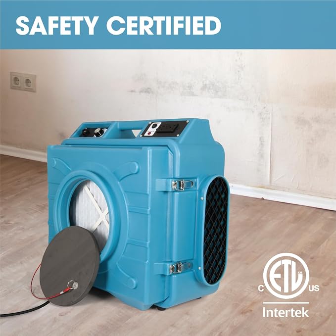 HEPA Air Scrubber with GFCI Outlets