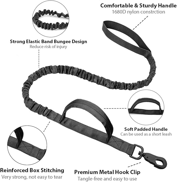 Tactical Dog Collar Military Adjustable Dog Collars Soft Nylon Training Collar with Patch Heavy Duty Metal Buckle Collars for Medium Large Dogs (Pink-1, XL)