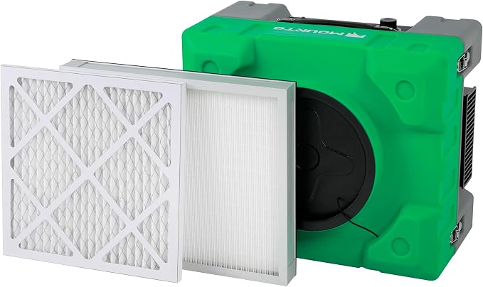 MOUNTO 550cfm Hepa Air Scrubber Industrial Air Cleaner- 550cfm Portable Air