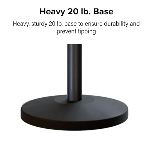 Montour Line Cline Post and Rope Stanchion, Sloped Base, (Polished Stainless Steel Post, Flat Top)