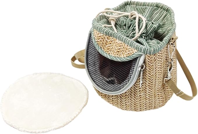 Bird Carrier Bag Shoulder Bag Cage Portable Cage Travel Bag Outdoor Parrot Bag Crossbody for Parakeets Small Birds Lovebirds, Light Green