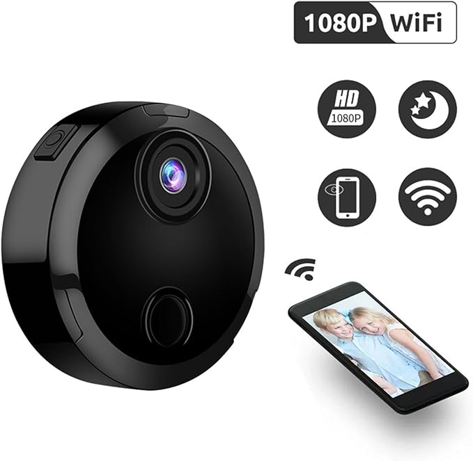 1080P WiFi Camera with USB Charging & Stand - Indoor Camera Surveillance Camera with App Control Motion Detection & Night Vision, Pet Camera for Home Security