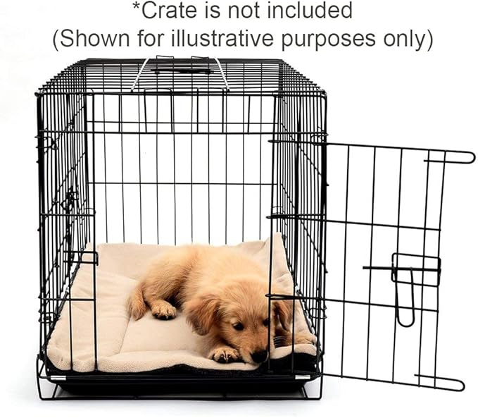 EX ELECTRONIX EXPRESS Dog Bed Crate Pad 24" x 18" - Machine Washable
