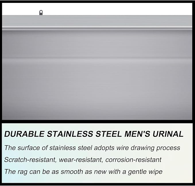 Wall-Mounted Stainless Steel Urinal Trough