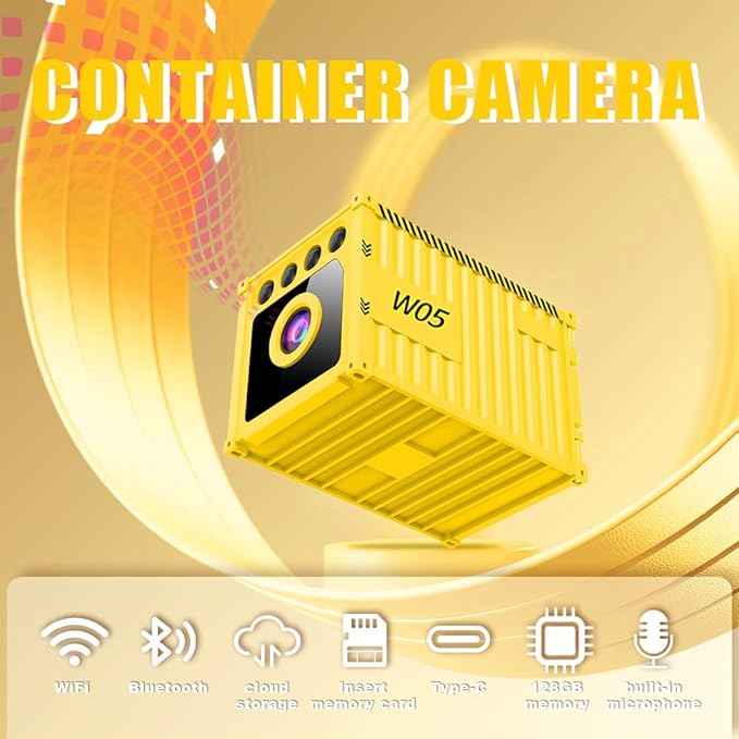 Smart Wireless Camera, WiFi Wireless Monitor, AI Motion Detection, Night Vision, Cloud Storage, Miniature Camera Suitable for Home Security, Baby, and pet Protection.