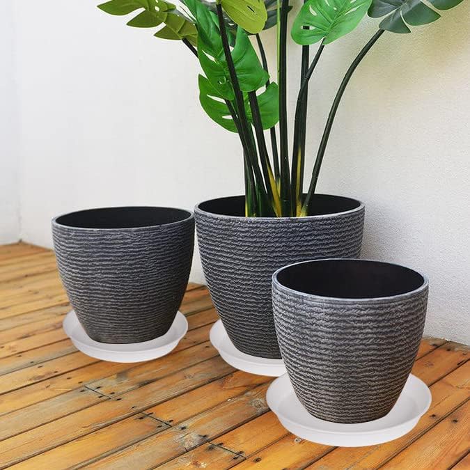 2 Pack of 20 21 inch Plant Saucer Round, Deep Plant Saucers