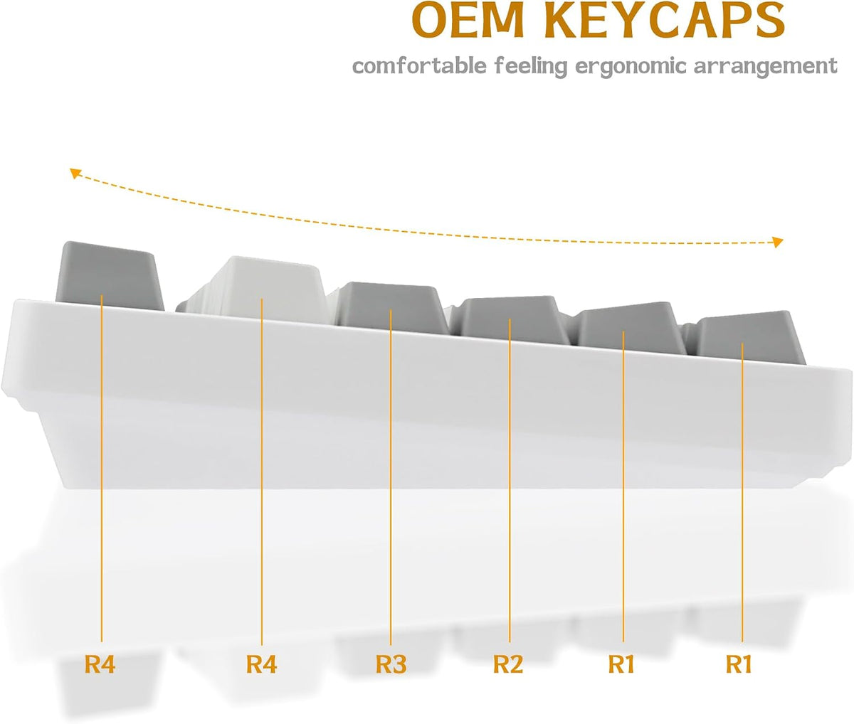 Keycaps PBT Backlit Cherry MX Keyset Shine Through OEM Profile