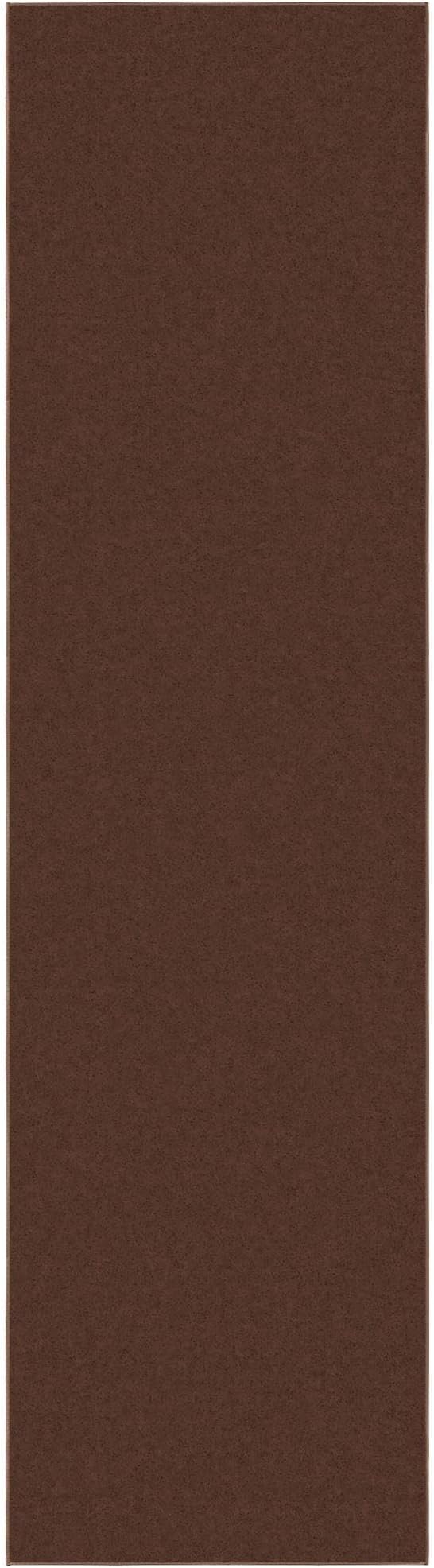 Ottomanson Hallway Runner Rug 2'7" x 9'10" Non Slip Solid Area Rugs Easy to