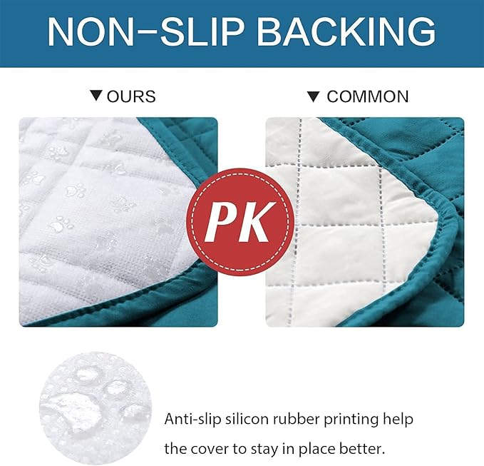 Waterproof Dog Bed Covers for Couch Protection, Water-Resistant Soft Dog Pet Blanket Anti-Slip Dog Blanket for Bed, for Furniture Bed Couch Sofa (Deep Blue,30x70inch)