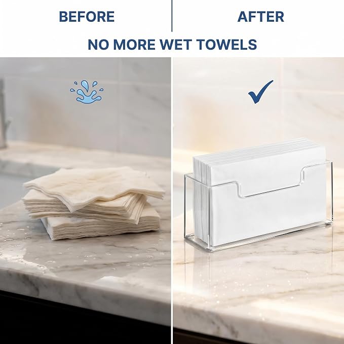 Acrylic Guest Towel Holder