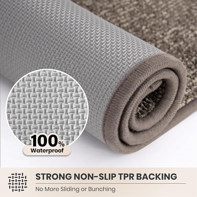 PURRUGS Dirt Trapping Door Mat 20" x 31.5", Non-Slip Machine Washable Entry Rug