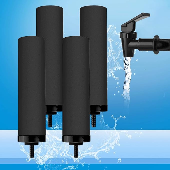 Huining 4PCS Black Filters for Purification Unit Filter Replacement Household
