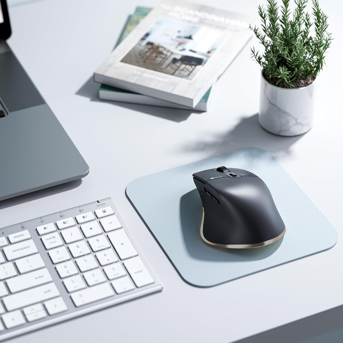 iClever Wireless Mouse, Dual-Mode (BT 5.1&2.4G) Bluetooth Mouse for Laptop