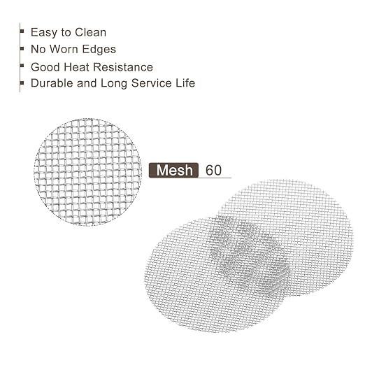 MECCANIXITY Pipe Screen Stainless Steel Screens, 3/4 Inch Diameter