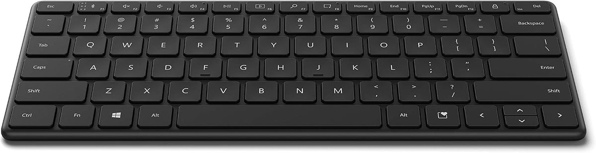 Microsoft Designer Compact Keyboard - Matte Black. Standalone Wireless Bluetooth Keyboard. Compatible with Bluetooth Enabled PCs/Mac