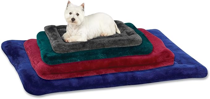 Slumber Pet Plush Mats - Versatile and Comfortable Mats for Dogs and Cats - Large, 32"L x 20"W, Gray