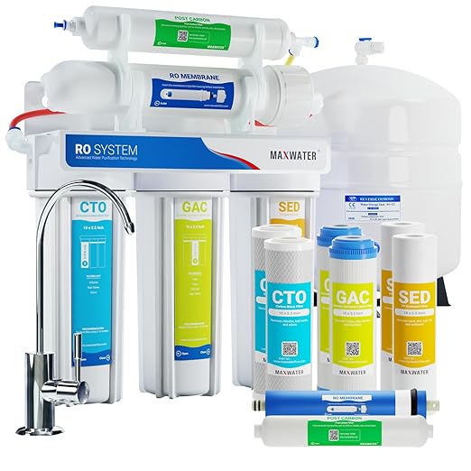 Max Water 5 Stage 100 GPD RO Standard Water Filtration System