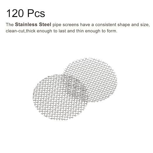 MECCANIXITY Pipe Screen Stainless Steel Screens, 3/8 Inch Diameter