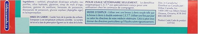 Virbac C.E.T. Enzymatic Toothpaste, Malt Flavor, 2.5 oz (Pack of 2)