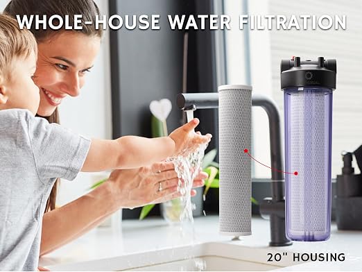 Airthereal Whole House Water Filter Housing, Sediment Filter