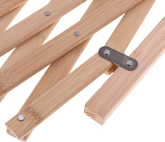 Wood Pet Expanding Swing Gate - Adjustable Dog Gate for Doorways, Hallways, Stairs - 16.14x39.37inch