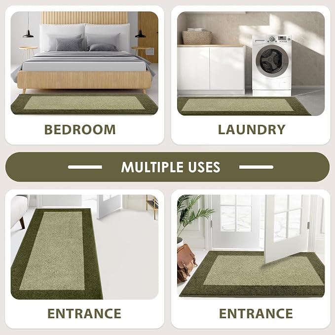 Machine Washable Kitchen Rug 24" x 70", Non Slip Kitchen Mat