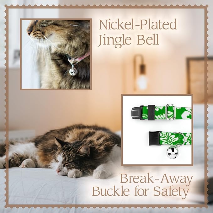Country Brook Petz - Tie Dye Stripes Cat Collar - Groovy Collection Featuring Far Out Designs