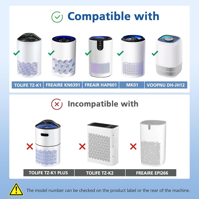 2 Pack TZ-K1 Replacement Filter Compatible