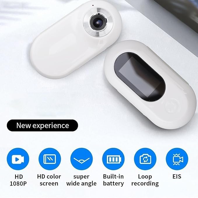 Yosoo Health Gear Pet Collar Camera HD 1080P 170 Wide Angle, USB Rechargeable Adjustable Pet Camera for Dogs and Cats with Video and Photo Function, No WiFi Needed Action