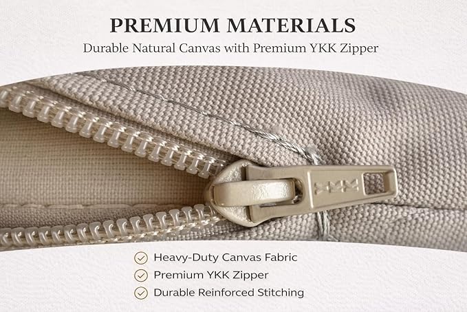 Organic Cotton Canvas Dog Bed: Removable Cover, Natural Fill - Made in USA (Gray, X Small 18" x 6" inches)