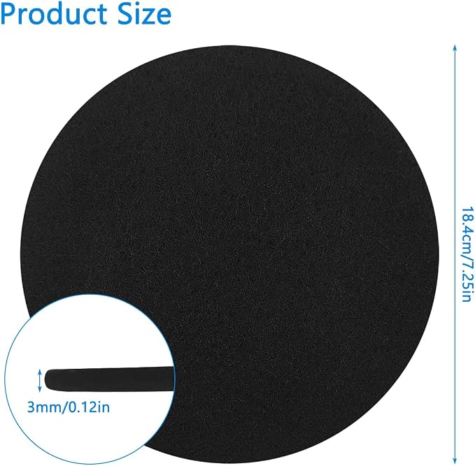 7.25inch Charcoal Filters for Compost Bucket, 3 Pack Compost Filter for